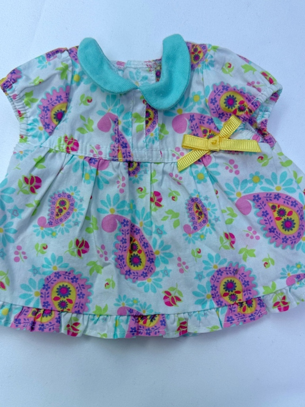 American Girl Bitty Baby Clothes Lot 5 Pc Pajamas Sleeper Dress Outfit 15” Doll - Picture 5 of 5